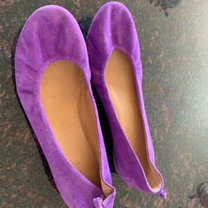 J crew purple flats